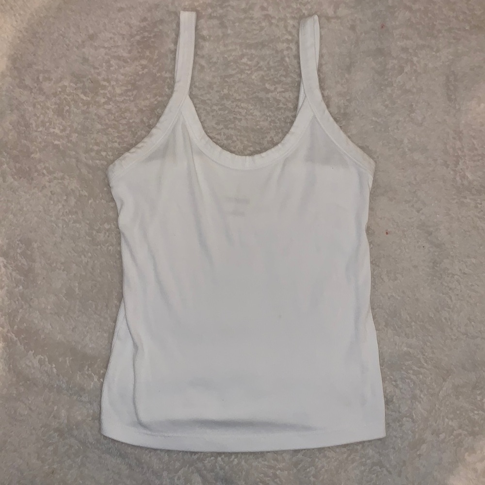 Wild Fable Extra Small White Ribbed Tank Top